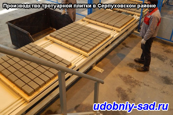 Производство тротуарной плитки в Серпуховском районе
